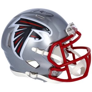 Autographed Atlanta Falcons Michael Vick Riddell Flash Speed Mini Helmet