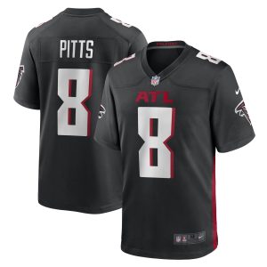 Men’s Atlanta Falcons Kyle Pitts Nike Black Game Jersey