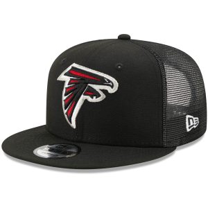 Men’s Atlanta Falcons New Era Black Classic Trucker 9FIFTY Snapback Hat